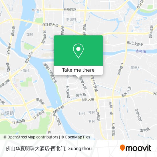 佛山华夏明珠大酒店-西北门 map