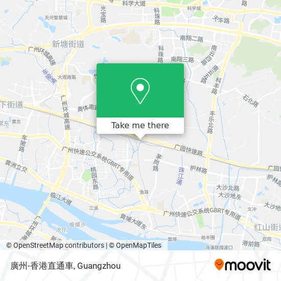 廣州-香港直通車 map