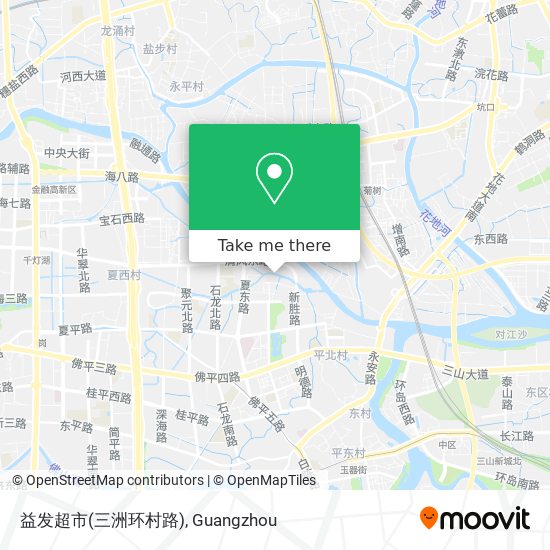 益发超市(三洲环村路) map