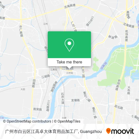 广州市白云区江高卓大体育用品加工厂 map