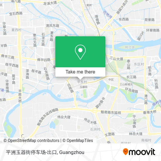 平洲玉器街停车场-出口 map
