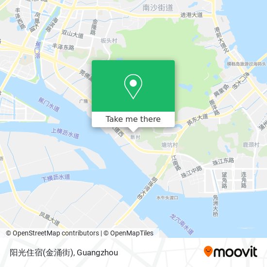 阳光住宿(金涌街) map