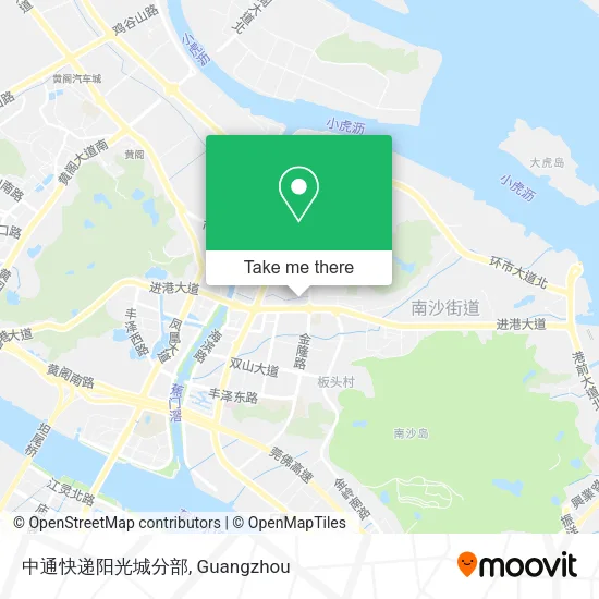 中通快递阳光城分部 map