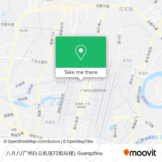 八月八(广州白云机场T2航站楼) map