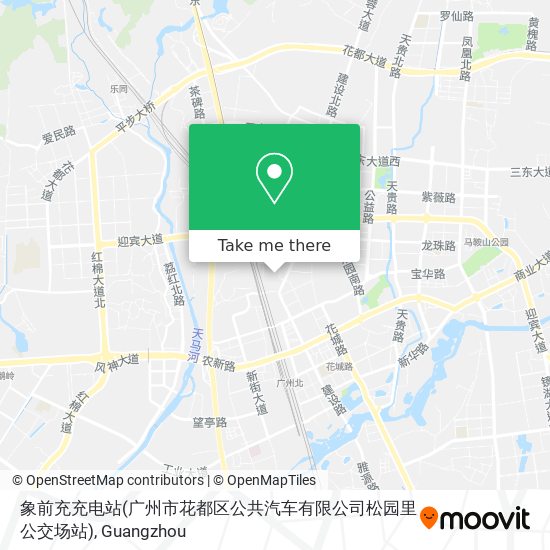 象前充充电站(广州市花都区公共汽车有限公司松园里公交场站) map
