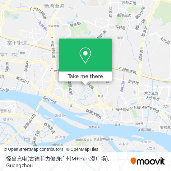 怪兽充电(古德菲力健身广州M+Park漫广场) map