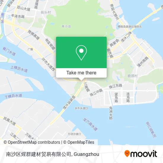 南沙区煋群建材贸易有限公司 map