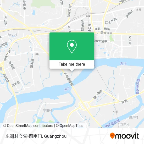 东洲村会堂-西南门 map