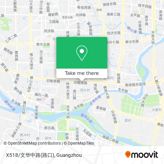 X518/文华中路(路口) map