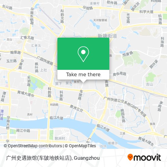广州史遇旅馆(车陂地铁站店) map