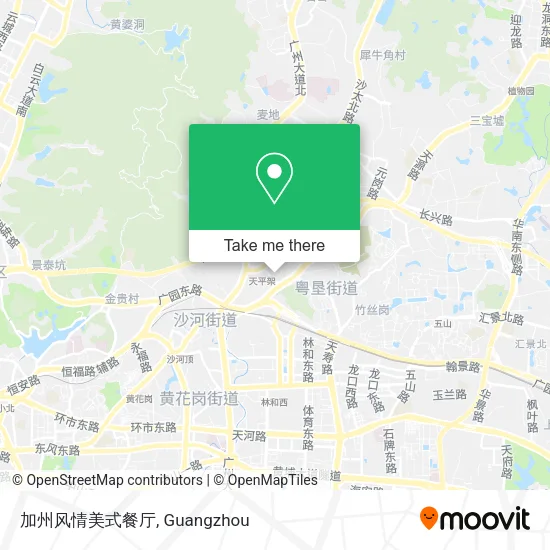 加州风情美式餐厅 map