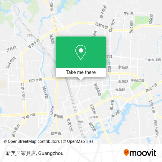 新美居家具店 map