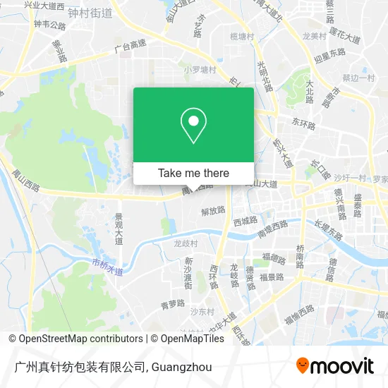 广州真针纺包装有限公司 map