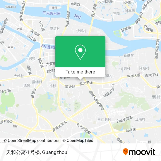 天和公寓-1号楼 map