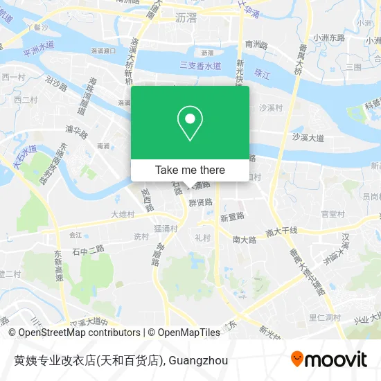 黄姨专业改衣店(天和百货店) map