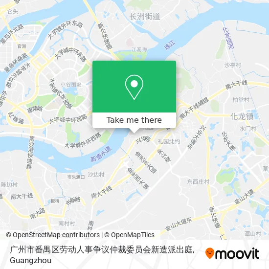 广州市番禺区劳动人事争议仲裁委员会新造派出庭 map