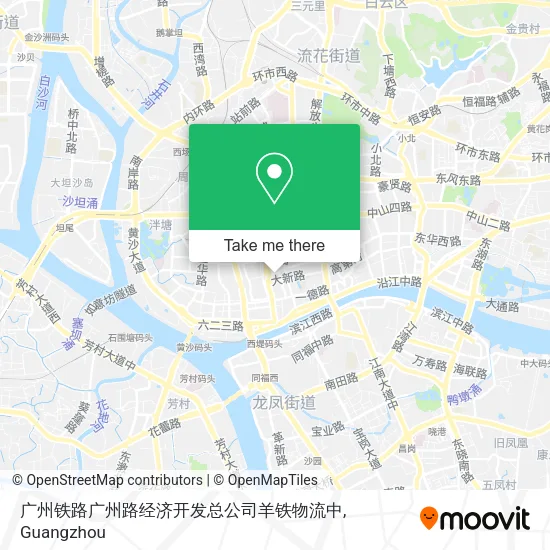 广州铁路广州路经济开发总公司羊铁物流中 map
