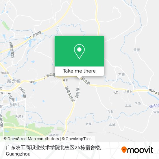 广东农工商职业技术学院北校区25栋宿舍楼 map