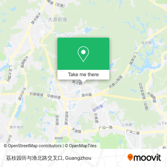 荔枝园街与渔北路交叉口 map