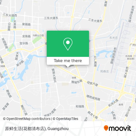 原鲜生活(花都清布店) map
