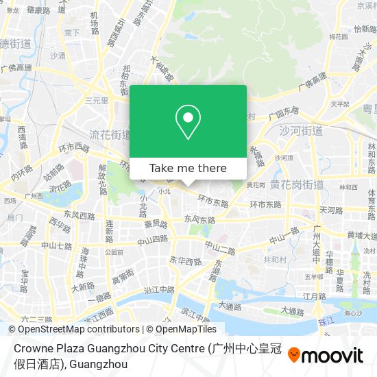 Crowne Plaza Guangzhou City Centre (广州中心皇冠假日酒店) map