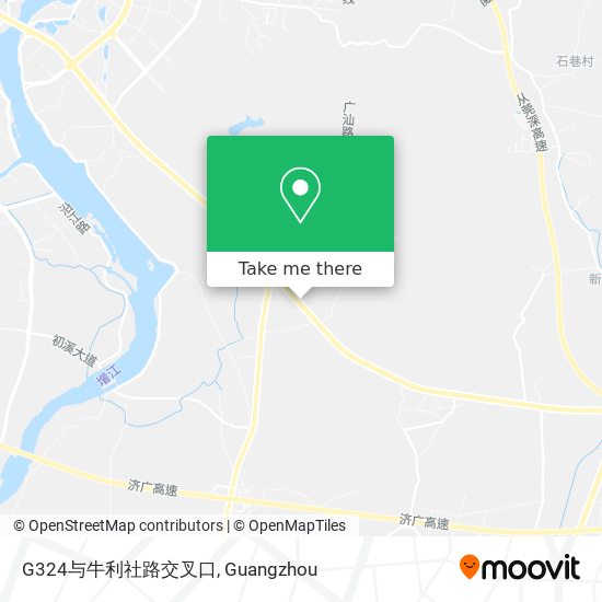 G324与牛利社路交叉口 map