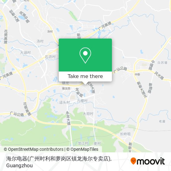 海尔电器(广州时利和萝岗区镇龙海尔专卖店) map