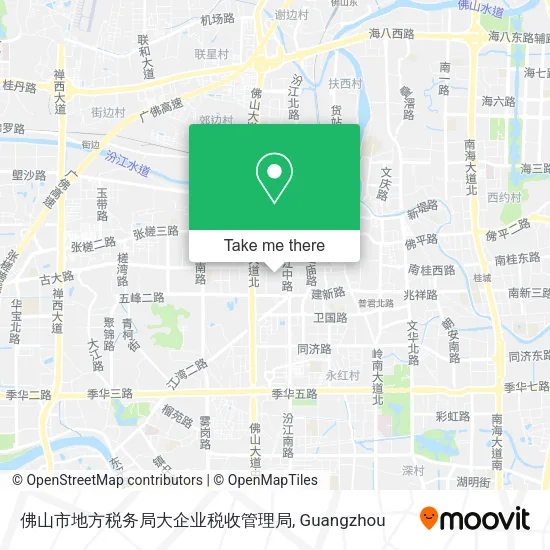 佛山市地方税务局大企业税收管理局 map