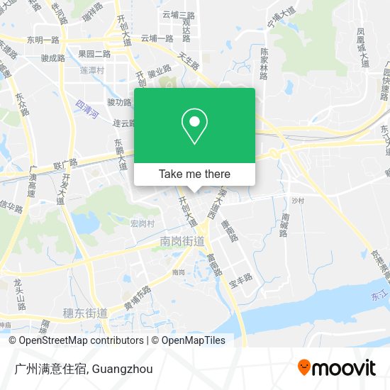 广州满意住宿 map