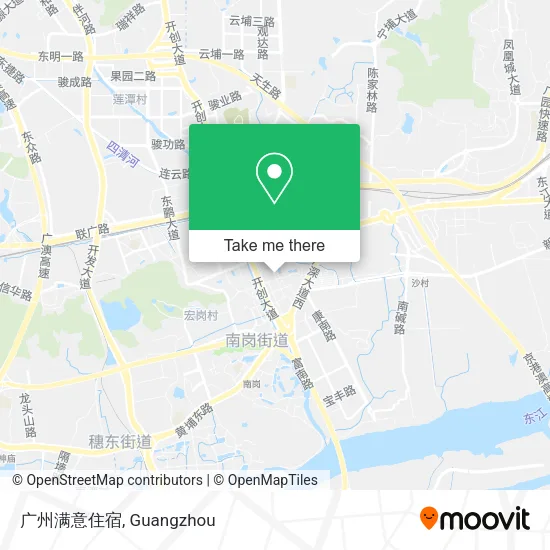 广州满意住宿 map