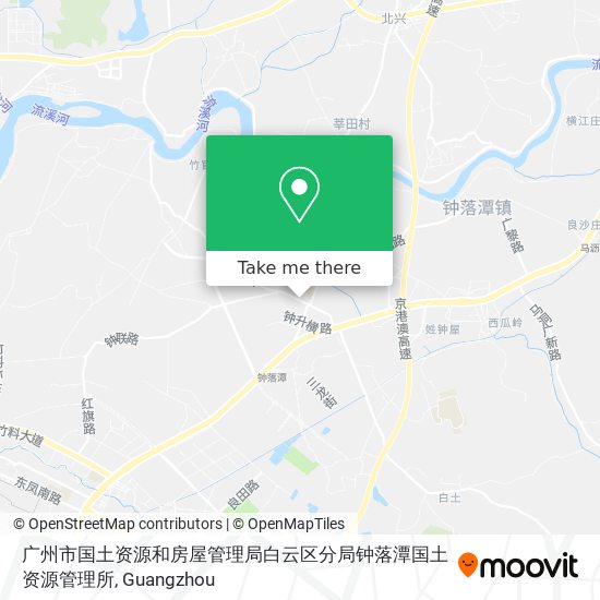 广州市国土资源和房屋管理局白云区分局钟落潭国土资源管理所 map