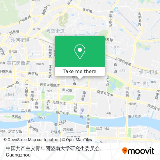中国共产主义青年团暨南大学研究生委员会 map