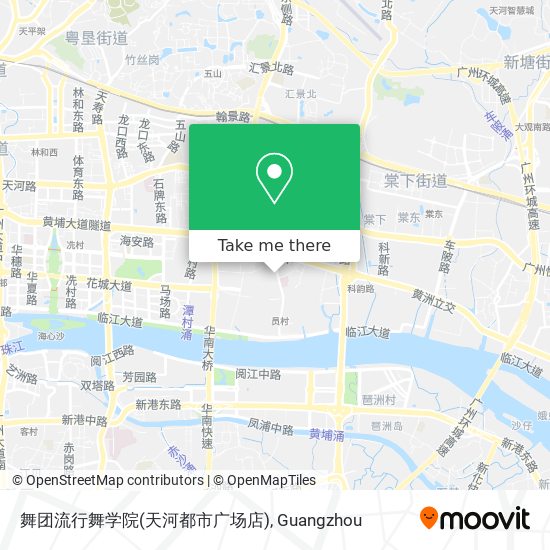 舞团流行舞学院(天河都市广场店) map