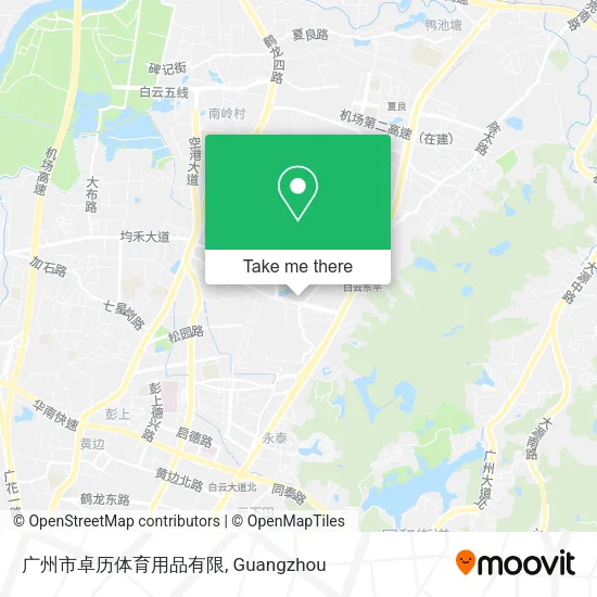 广州市卓历体育用品有限 map