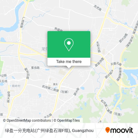 绿盈一分充电站(广州绿盈石湖F组) map