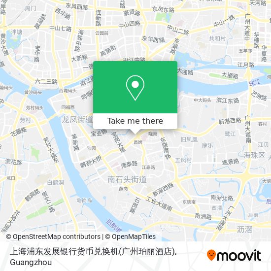 上海浦东发展银行货币兑换机(广州珀丽酒店) map