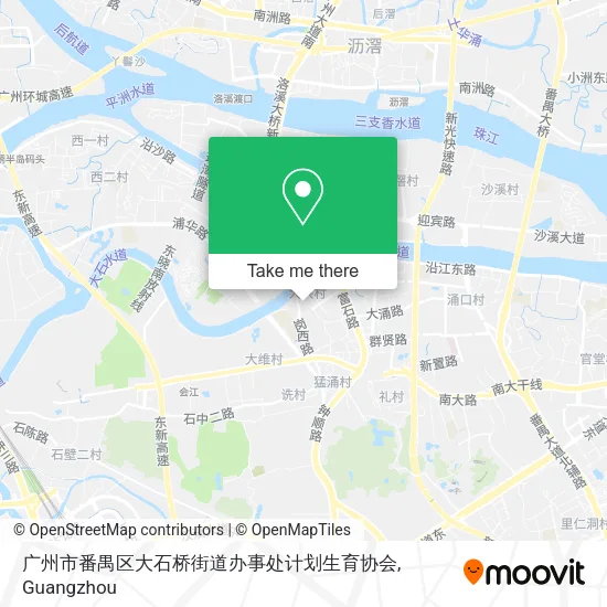广州市番禺区大石桥街道办事处计划生育协会 map
