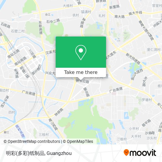 明彩(多彩)纸制品 map