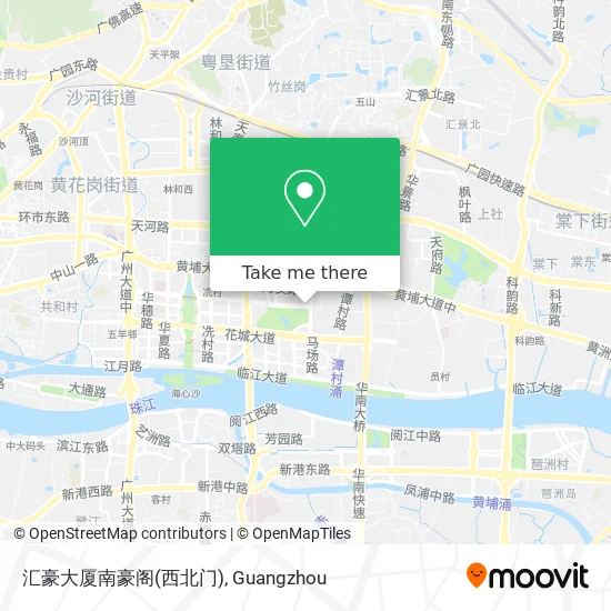 汇豪大厦南豪阁(西北门) map