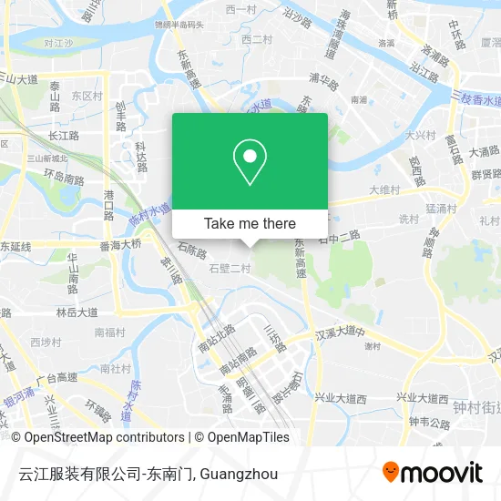 云江服装有限公司-东南门 map