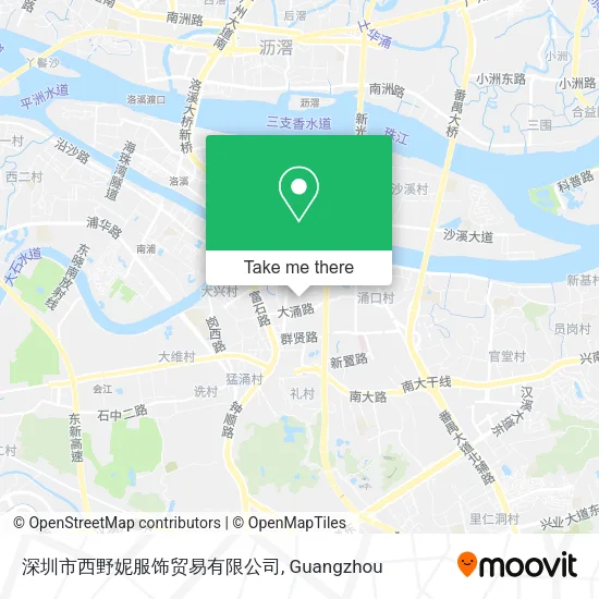 深圳市西野妮服饰贸易有限公司 map