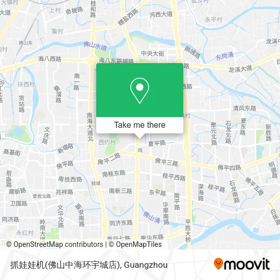 抓娃娃机(佛山中海环宇城店) map