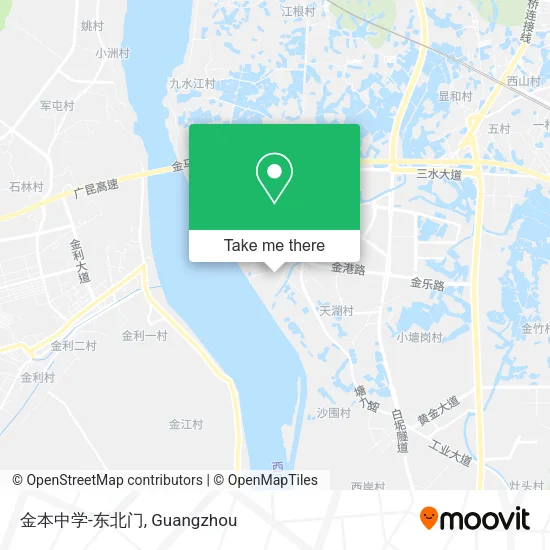 金本中学-东北门 map