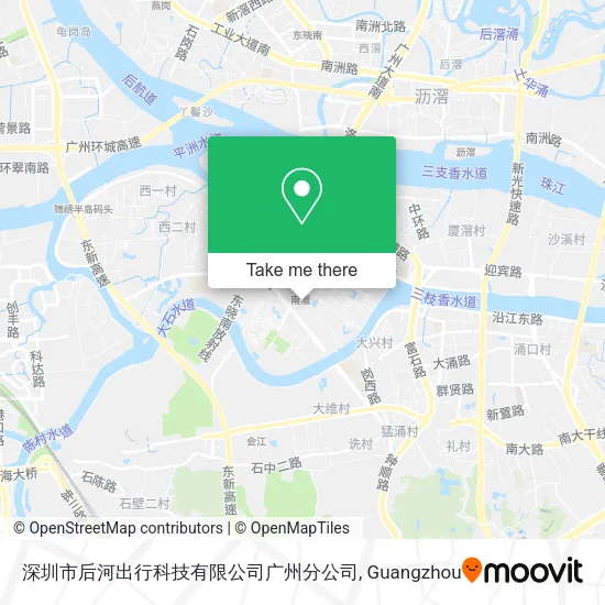 深圳市后河出行科技有限公司广州分公司 map