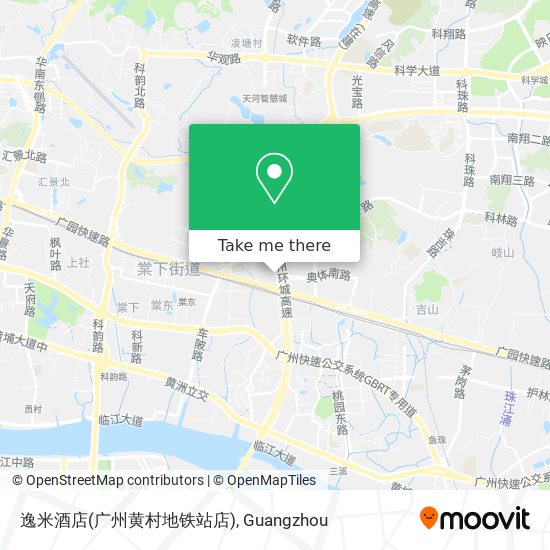 逸米酒店(广州黄村地铁站店) map