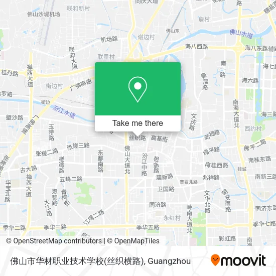 佛山市华材职业技术学校(丝织横路) map