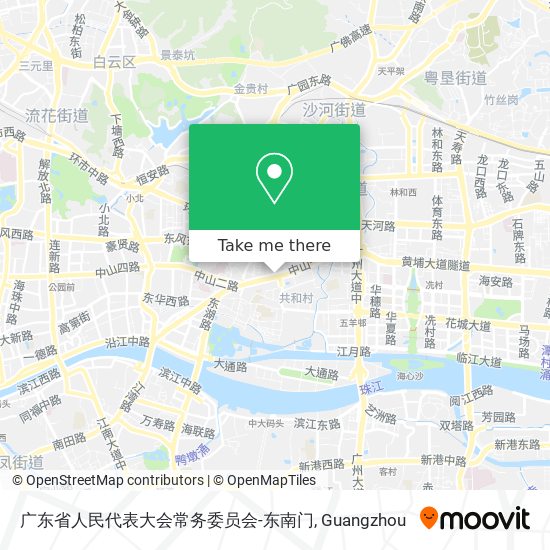 广东省人民代表大会常务委员会-东南门 map