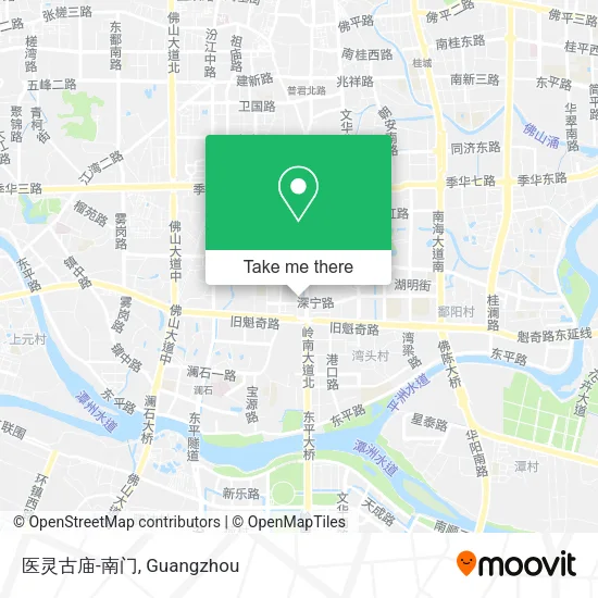 医灵古庙-南门 map
