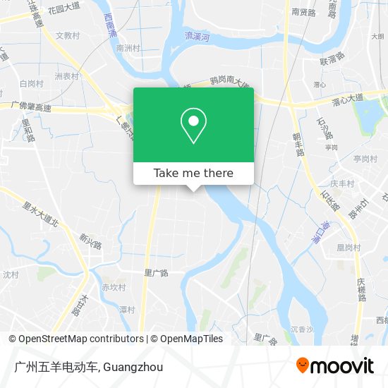 广州五羊电动车 map