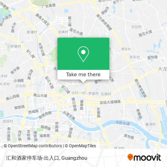 汇和酒家停车场-出入口 map